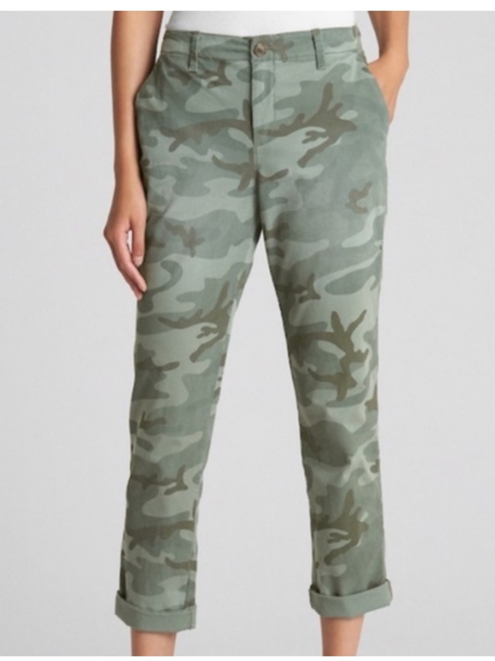 GAP Women's Camo Girlfriend Chinos Jeans Sz 14